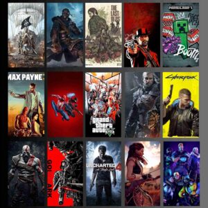 Gaming Wall Posters Set of 15